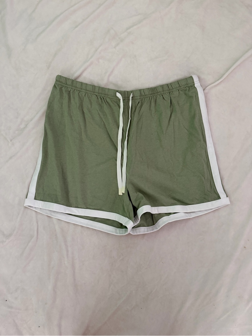 Women’s Olive Green Casual Drawstring Shorts